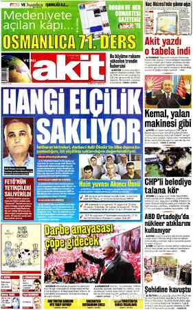Yeni Akit sayfa 1