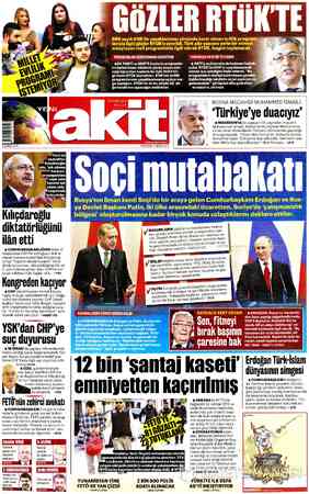 Yeni Akit sayfa 1