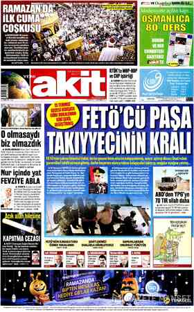  GIISI(IISII/' B RAMAZAN'IN mane- vi iklimini teneffüs et- mek isteyen vatandaş- lar, mübarek ayın ilk cu- ma namazında...
