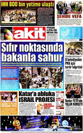 Yeni Akit sayfa 1