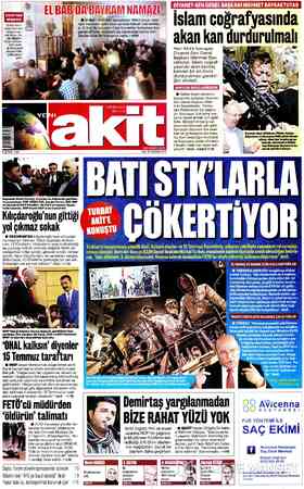 Yeni Akit sayfa 1