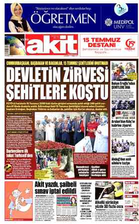 Yeni Akit sayfa 1