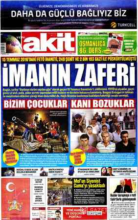 Yeni Akit sayfa 1