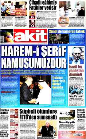 Yeni Akit sayfa 1