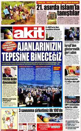 Yeni Akit sayfa 1