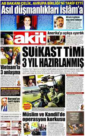 Yeni Akit sayfa 1