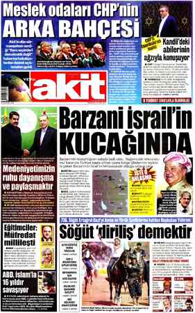 Yeni Akit sayfa 1