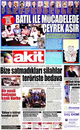  21 ZİLHİCCE 1438 | ) Eİ 75.KR IKDV Dahil) KKTC: 1.5 TL - a Wwww.yenlakit.com.tr SALI 12 EYLÜL 2017 CUMHURBAŞKANI TAYYİP...