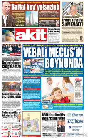 Yeni Akit sayfa 1