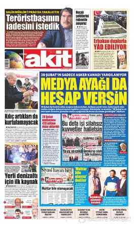 Yeni Akit sayfa 1