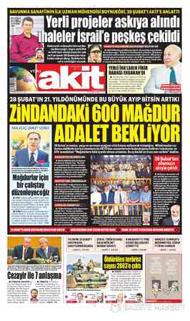 Yeni Akit sayfa 1