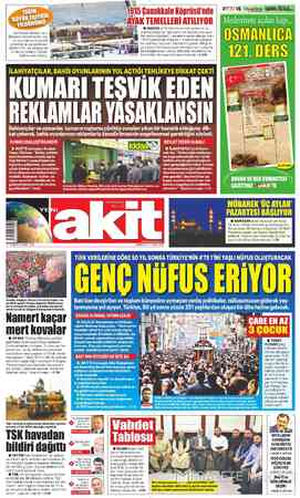  H GEÇEN yıl 18 Mart'ta temeli atılan ve ta- mamlandığında “dünyanın en büyük orta açık- lıklı asma köprüsü” unvanına sahip