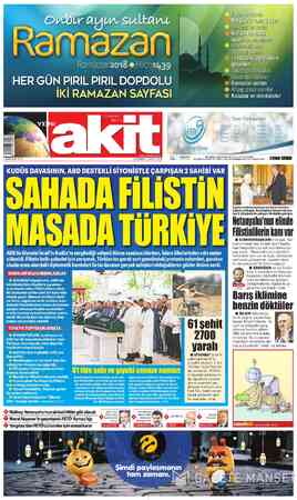  | Ramazan2018 e Hicri1ı,39 HER GÜN PIRIL PIRIL DOPDOLU İKİ RAMAZAN SAYFASI 4 Fre, İ 1 TLIKDV Dahil) KKTC: 2 TL...