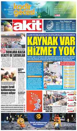 Yeni Akit sayfa 1