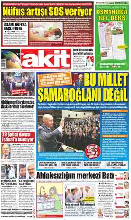  Nüfus artışı SOS veriyor BM Nüfus Fonu'nun 'Aile Planlaması'nda ısrarcı olması, Cumhurbaşkanı Erdoğan'ın 3 çocuk talebii...