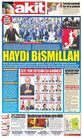 Yeni Akit sayfa 1