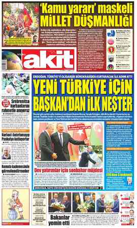 Yeni Akit sayfa 1