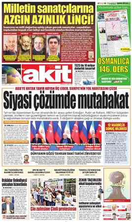 Yeni Akit sayfa 1