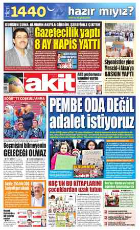 Yeni Akit sayfa 1