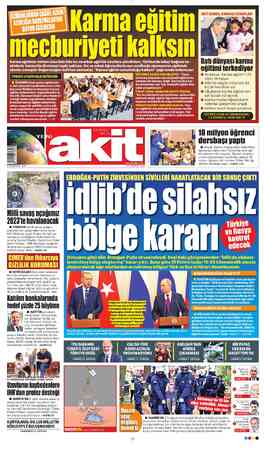 Yeni Akit sayfa 1