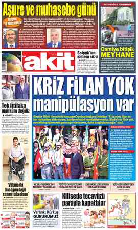 Yeni Akit sayfa 1