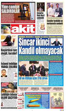 Yeni Akit sayfa 1