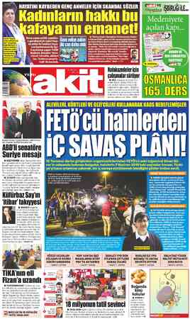 Yeni Akit sayfa 1