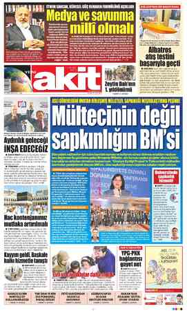 Yeni Akit sayfa 1