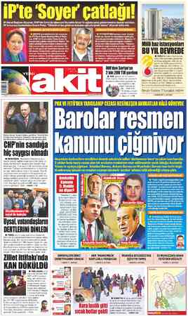 Yeni Akit sayfa 1
