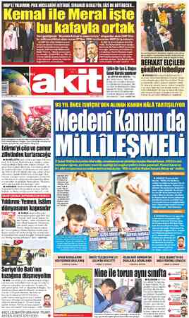 Yeni Akit sayfa 1