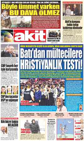 Yeni Akit sayfa 1