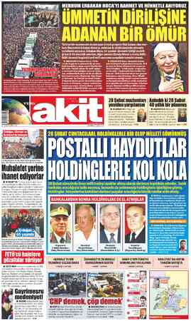 Yeni Akit sayfa 1