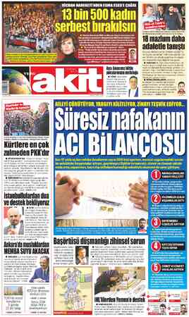 Yeni Akit sayfa 1