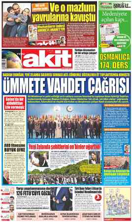 Yeni Akit sayfa 1