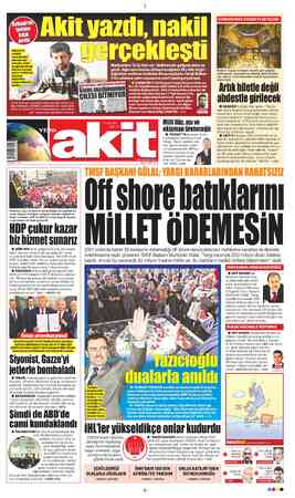 Yeni Akit sayfa 1