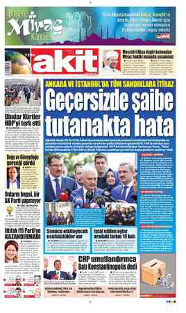Yeni Akit sayfa 1