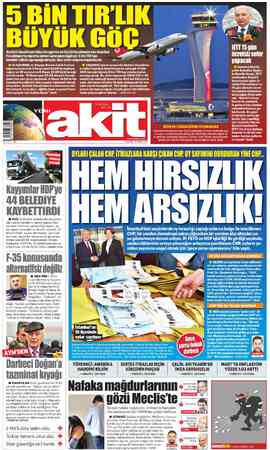 Yeni Akit sayfa 1