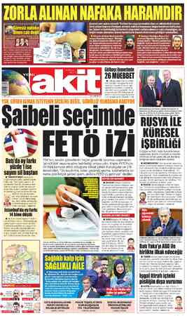 Yeni Akit sayfa 1
