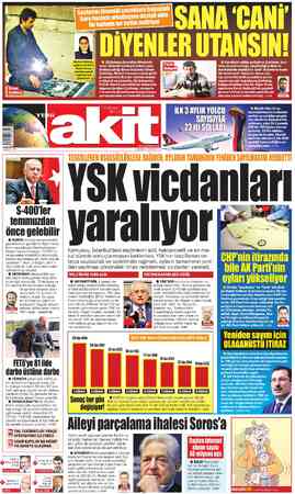Yeni Akit sayfa 1