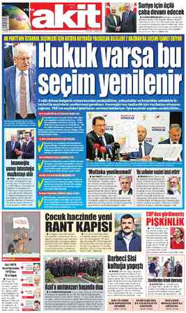 Yeni Akit sayfa 1