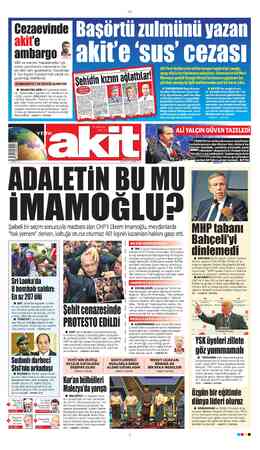 Yeni Akit sayfa 1