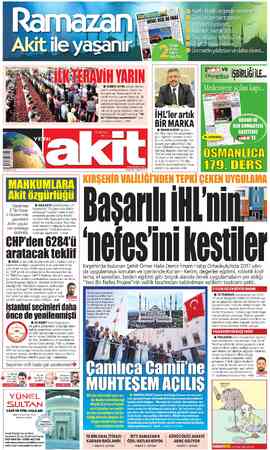 Yeni Akit sayfa 1
