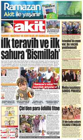 Yeni Akit sayfa 1
