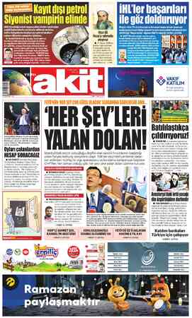 Yeni Akit sayfa 1