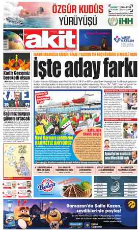 Yeni Akit sayfa 1