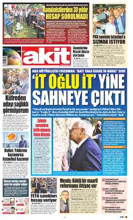 Yeni Akit sayfa 1