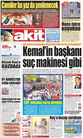 Yeni Akit sayfa 1