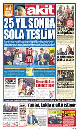 Yeni Akit sayfa 1