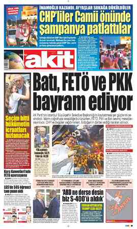 Yeni Akit sayfa 1