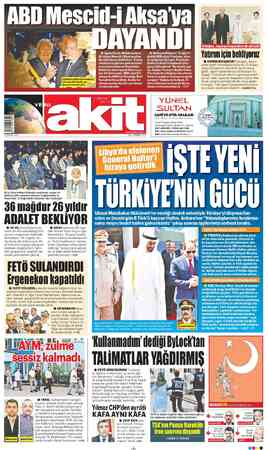 Yeni Akit sayfa 1